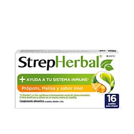 Strepherbal Honey & Propolis 16 U