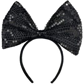 Diadema Lentejuelas Con Lazo 1 U